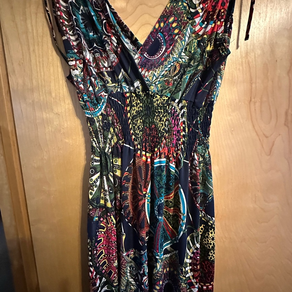 Vibrant Multicolor above the knee dress - sexy